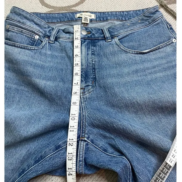 Madewell The Plus Curvy 90’s Straight Blue Jeans, size 14W, DM784, high-rise - Image 7