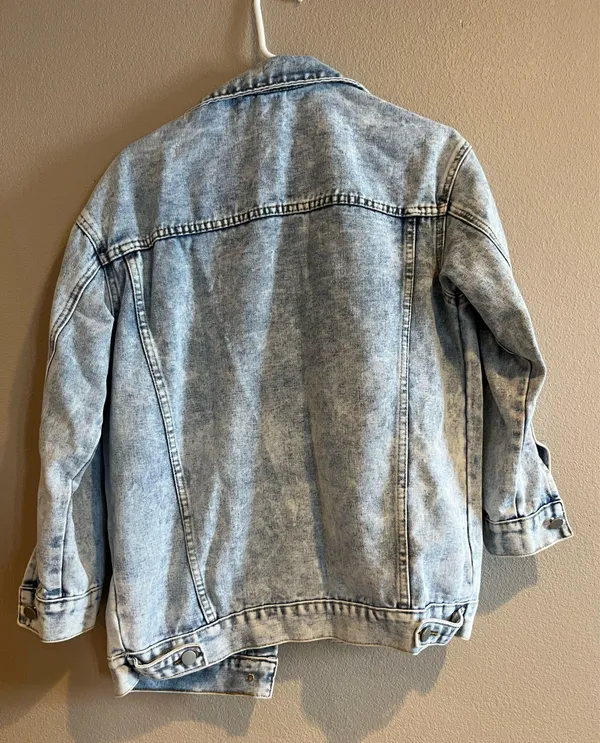 Boutique Jean Jacket Distressed - Image 2
