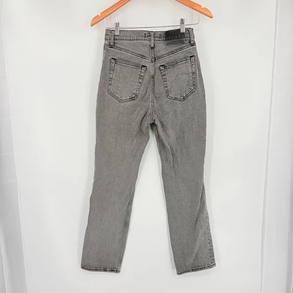 Abercrombie & Fitch Ankle Straight Womens Jeans Sz 26 Gray Y2K Grunge 90s Indie - Image 5