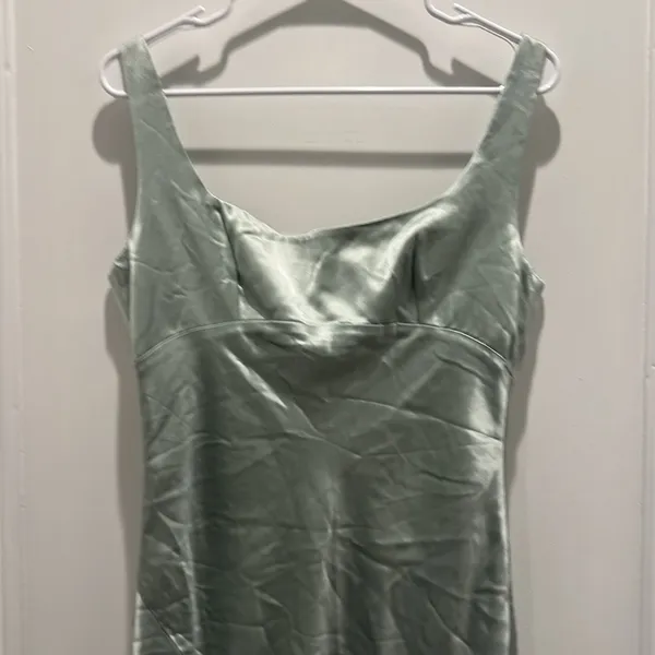 House of CB Vittoria Pistachio Chiffon Floor Length Gown - Image 13