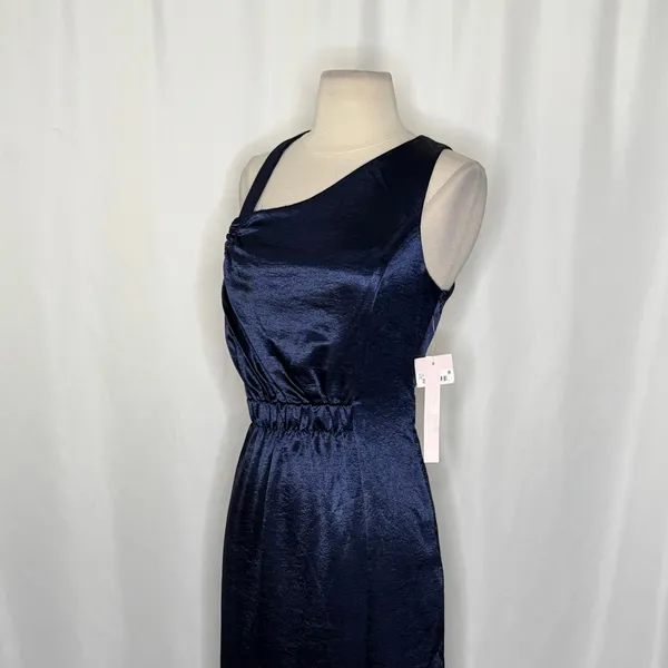 NWT!! AVEC LES FILLES Blue Maxi Dress Cutouts Asymmetrical Party‎ Cocktails 8 - Image 6