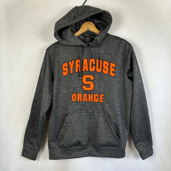 Syracuse Orange Colosseum Hoodie Sweatshirt‎ Pullover Womens Medium Gray - Image 2