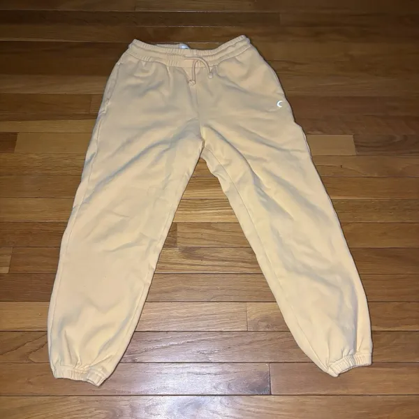 ZYIA Relaxation Sweatpants Buttercup Yellow Pocket Joggers size Medium cozy - Image 8