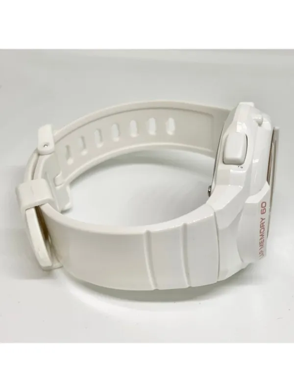 Casio illuminator Women's Digital Watch 39mm LWS1200H white resin band running - Image 4