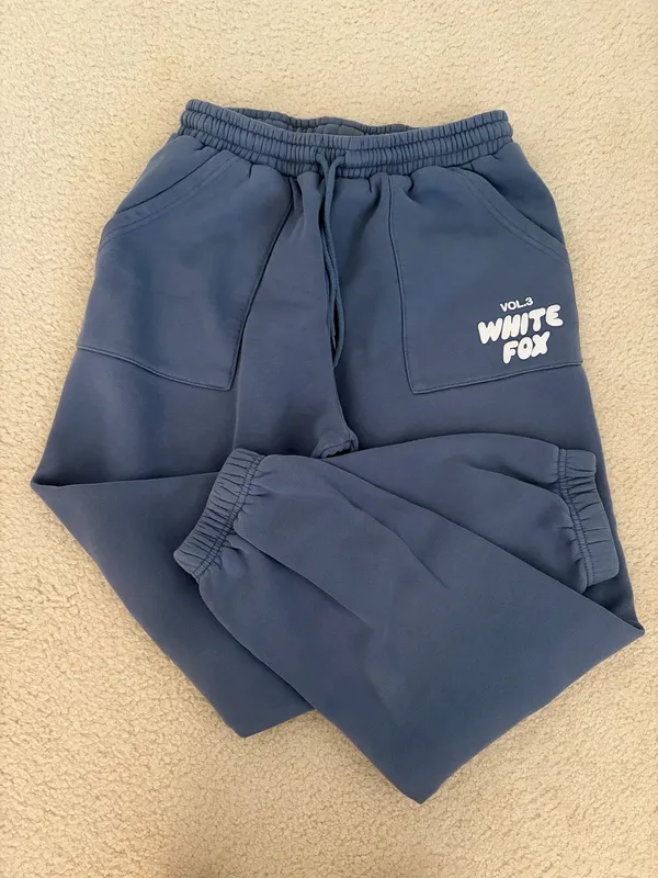 Blue White Fox Sweatpants  - Image 2