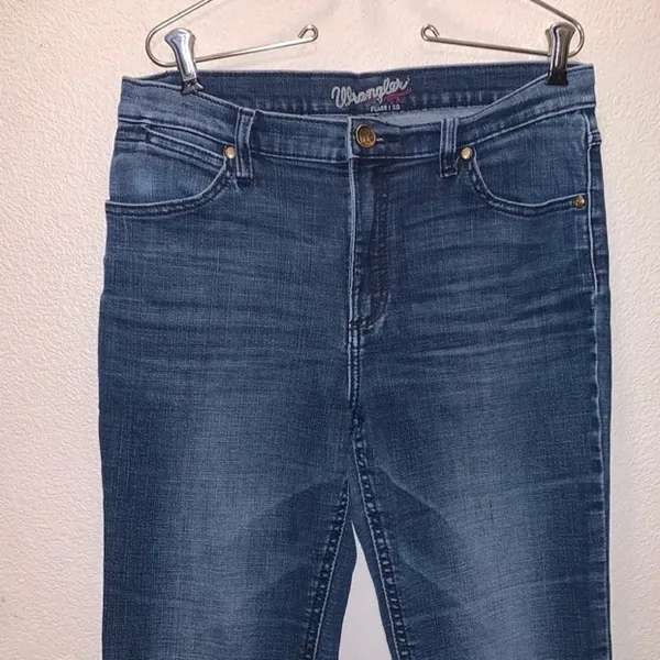 Wrangler Flare Jeans Woman’s 9/11X32 Western Blue Denim - Image 2