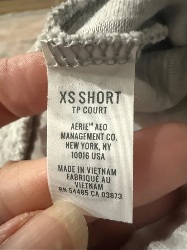 AERIE Grey Ribbed Flared Pants Size XS Short - Image 7