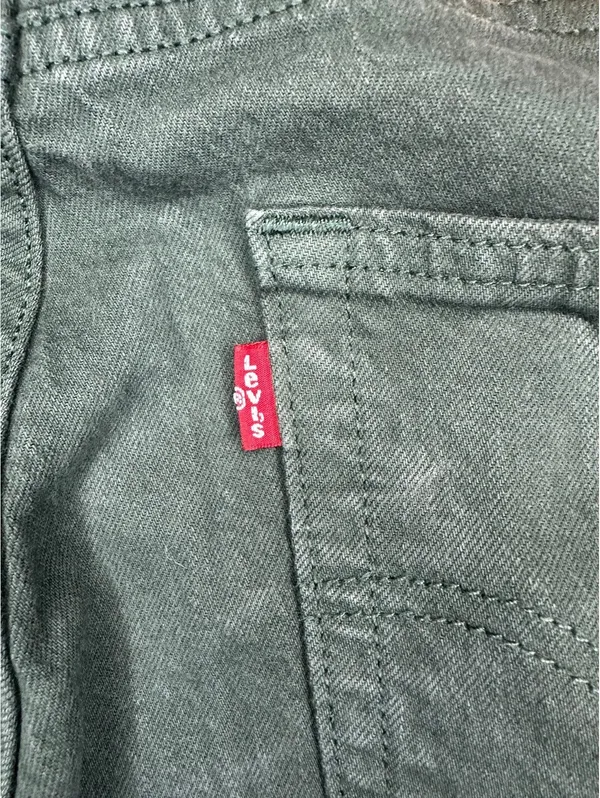 Levi's green 511 Slim Fit garment-dyed stretch denim jeans Water<Less 28x32 - Image 8
