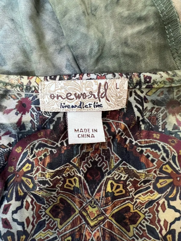 One world colorful dress size L - Image 5