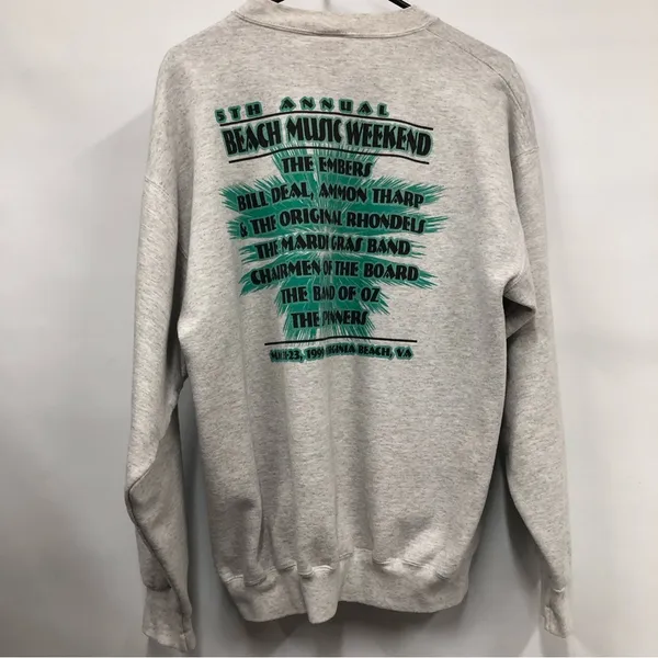 Vintage 1999 Virginia Beach Music weekend crew neck sweatshirt - Image 2