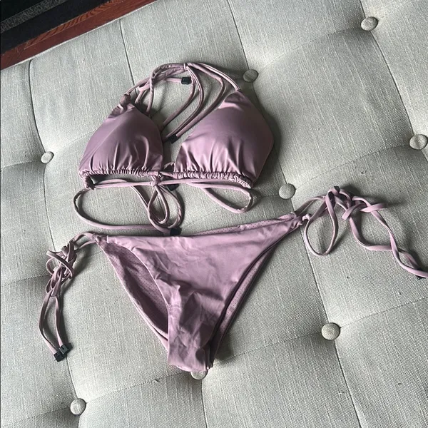 Non Signe Lilac Two Piece Swim Size Medium - Image 3