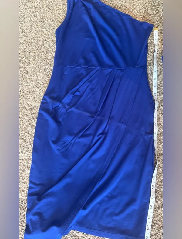 Pretty Garden royal blue one shoulder dress size medium women's - Image 2
