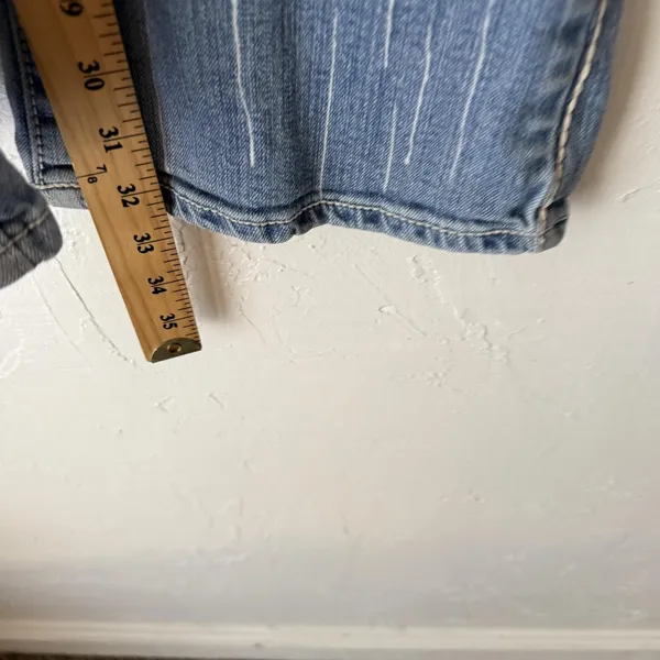 Rock 47 by Wrangler Jeans Y2k 28 Blue Cross Embroidery Bootcut‎ Low Rise Denim - Image 8