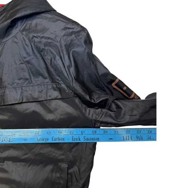 Helly Hansen Embla Womens Black Hooded‎ Windbreaker Jacket Red Lining Size M - Image 5