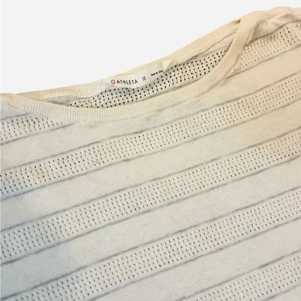 Athleta White Knit Long Sleeve Top - Image 2