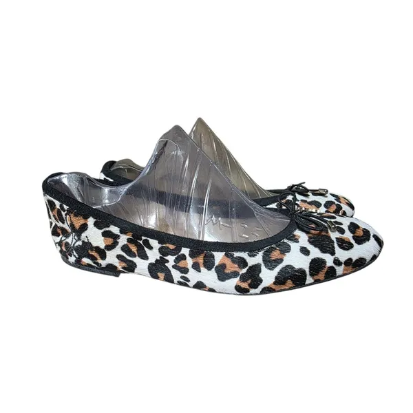 Sam Edelman Flats Women Size 6 Calf Fur Cheetah Chic Boujee Modern Maximalist - Image 6