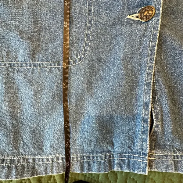 Liz Claiborne Blue Denim Mini Dress with Front Buttons - Image 4