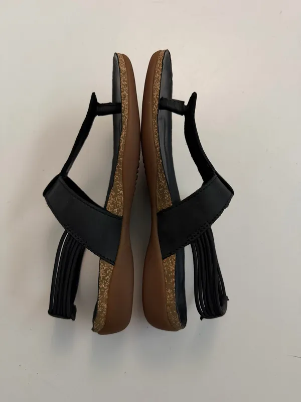 Keen Sandal Dauntless Posted Thong Leather Cork Comfort Travel Beach Blac - Image 6