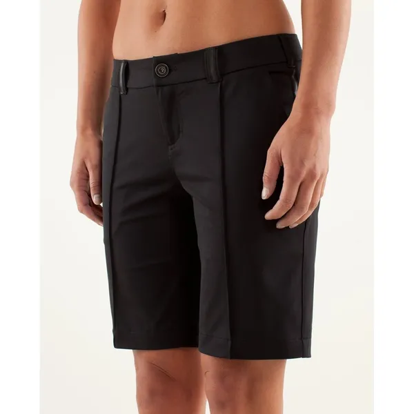 Lululemon Club Short Women's Size 8 Black 9" Golf Tennis Stretch Shorts - Image 3