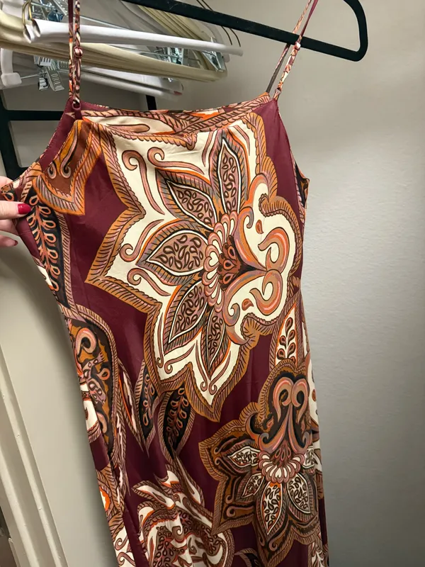 Farm Rio Leopard Paisley Maxi Slip Dress - Image 3