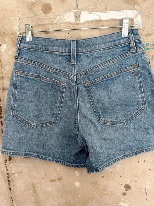 Madewell Light Blue High-Rise Denim Jean Shorts - Image 4