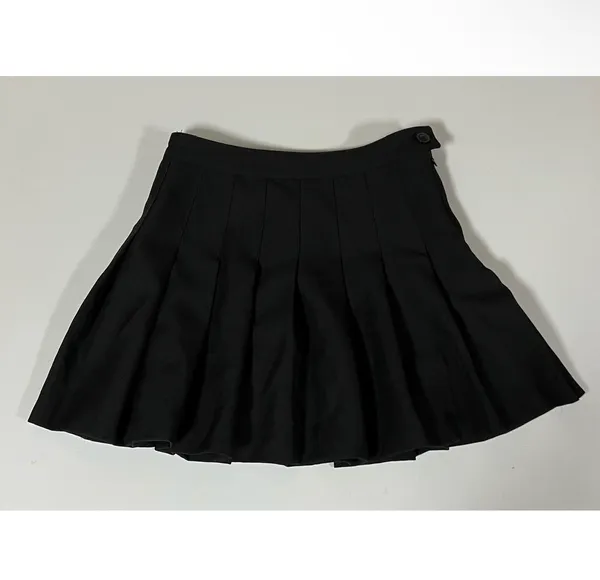 Black Solid Pleated Mini Skirt Bottoms Size S 🖤 - Image 2