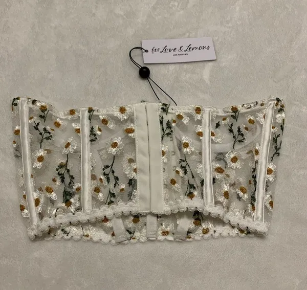 For Love & Lemons Tossed Daisy Corset - Image 5