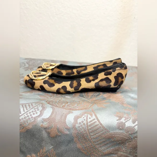 Stuart Weitzman Oh My Leopard Print Ballet Flat Size 5 - Image 5