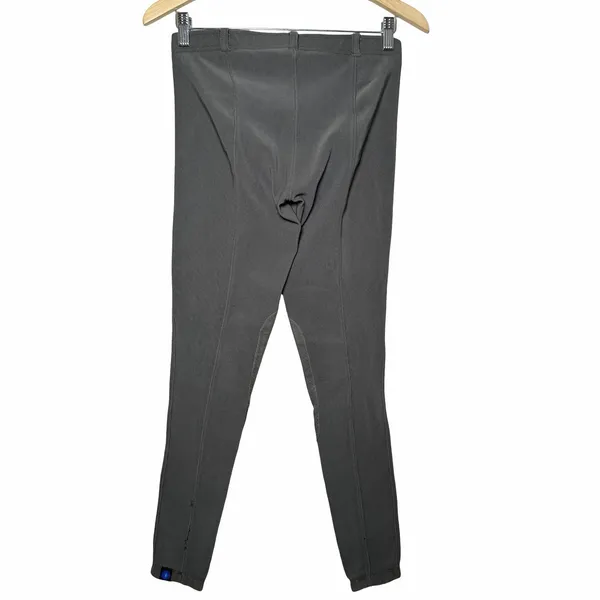 Irideon Riding Tights Womens L Gray Suede Knee Patch Equestrian Breeches USA - Image 2