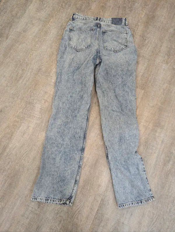 We The Free My Own Lane High Rise Distressed Aid Wash Straight Leg Jeans 31 - Image 7