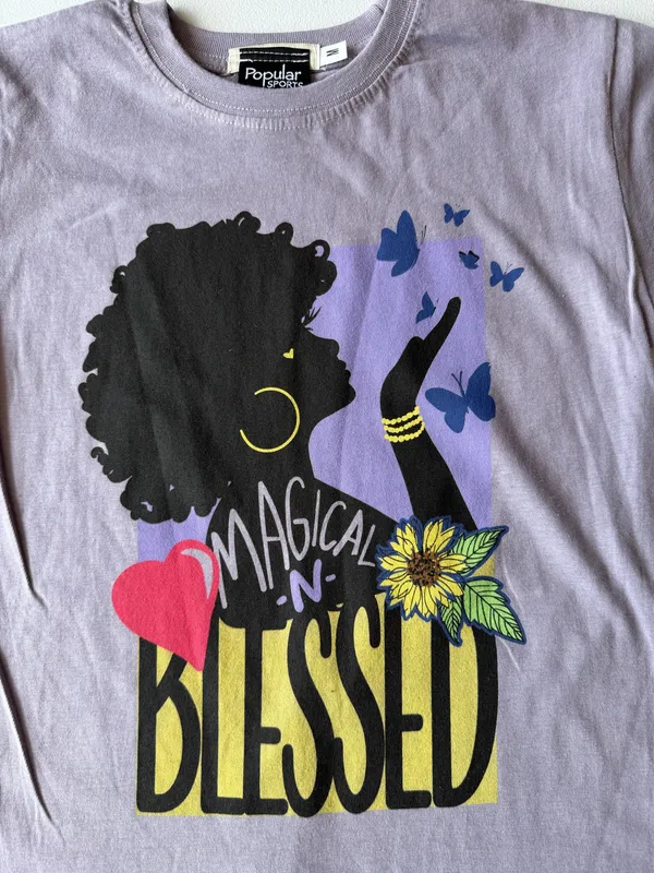 Popular Sports Kids Youth “Magical & Blessed” Graphic T-Shirt – Size M - Image 2