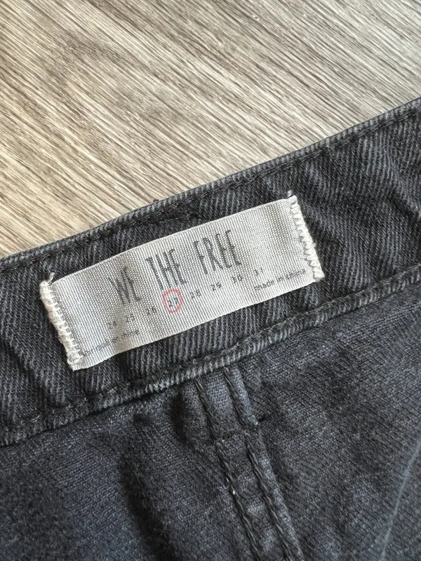 We the Free black denim skirt size 27 - Image 9