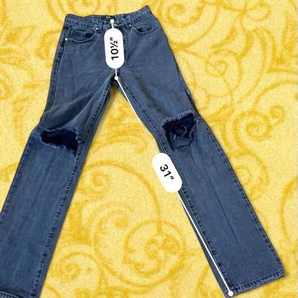 Cotton On Distressed Straight Leg Jeans - Image 2