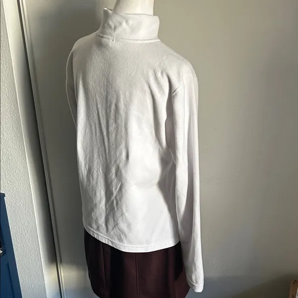 The North Face Women's White Quarter-Zip Pullover Lightweight Fleece Jacket - Image 4
