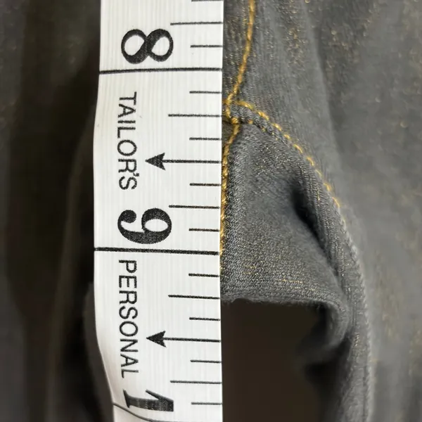 Rock & Republic Grey Gold Metallic Shimmer Skinny Jeans Womens‎ Size 8 - Image 4