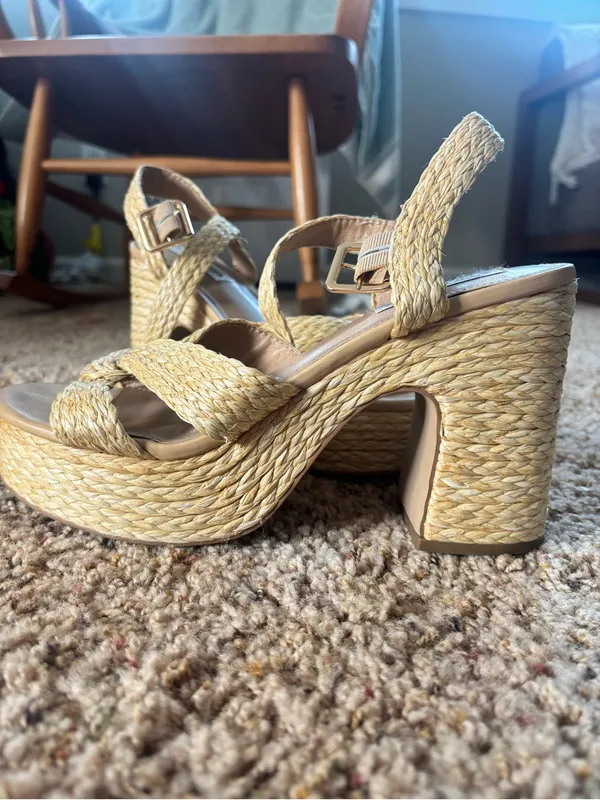 Steve Madden Braided Tan Platform Sandal - Image 8