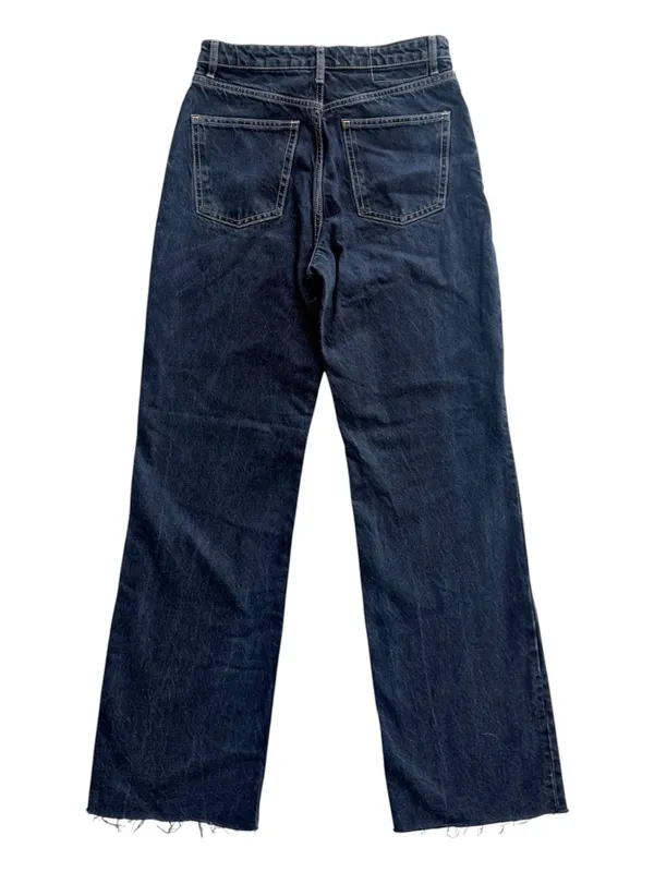 Zara Hi-Waisted Wide Legged Indigo Jeans size 8 - Image 2