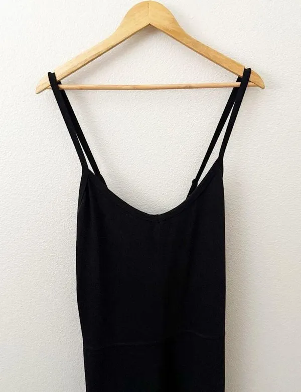 OLD NAVY | Active Powerchill Bodysuit Jumpsuit Go Dry Cami 7/8 Black Yoga | 2X - Image 3