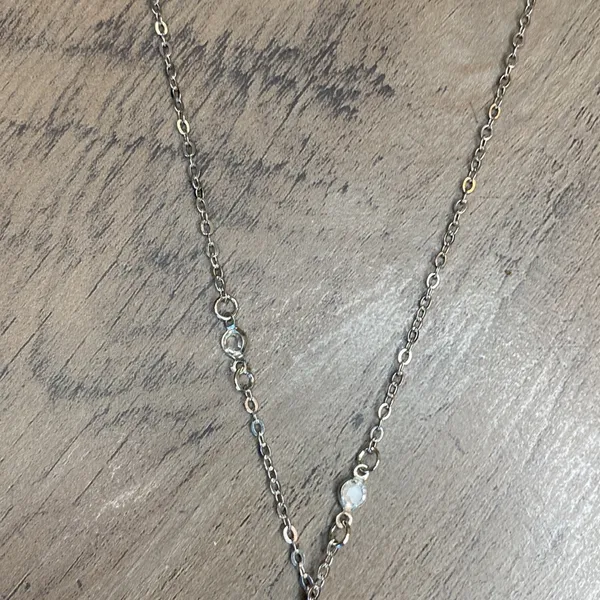 Sweet Violet Heart Saturn Necklace Sterling Silver Chain Celestial Jewelry Gift - Image 5