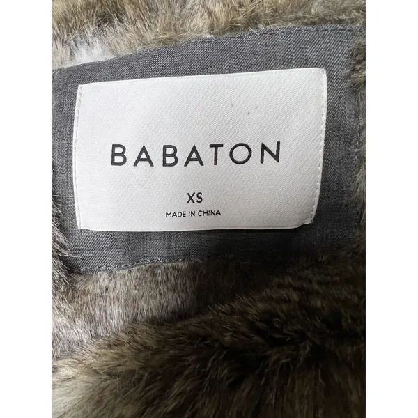 Aritza Babaton Oskar Parka Jacket Faux Fur Lined‎ Down Fill Charcoal Women’s XS - Image 8