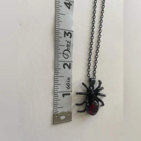 Gothic Black/Red Cute Spider‎ Pendant Necklace Punk Retro Style Fashion Jewelry - Image 12