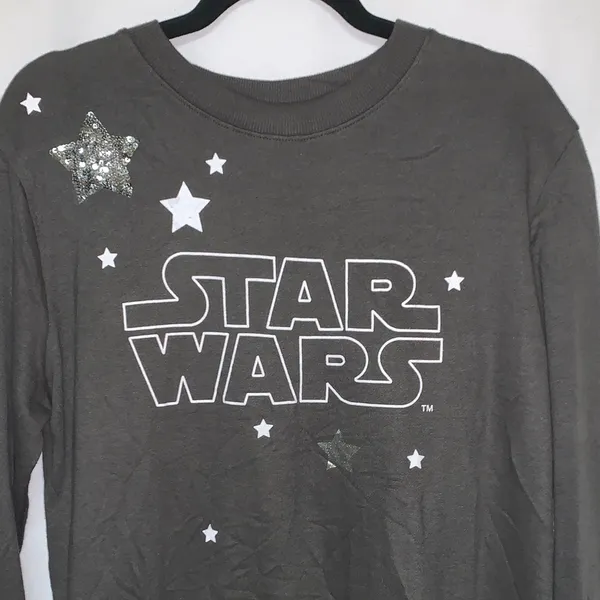 Star Wars Dark Gray Sweatshirt with Star Accents - Image 3