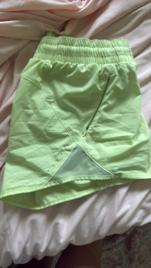 All in Motion Women’s Athletic Shorts Neon Yellow M - Image 3