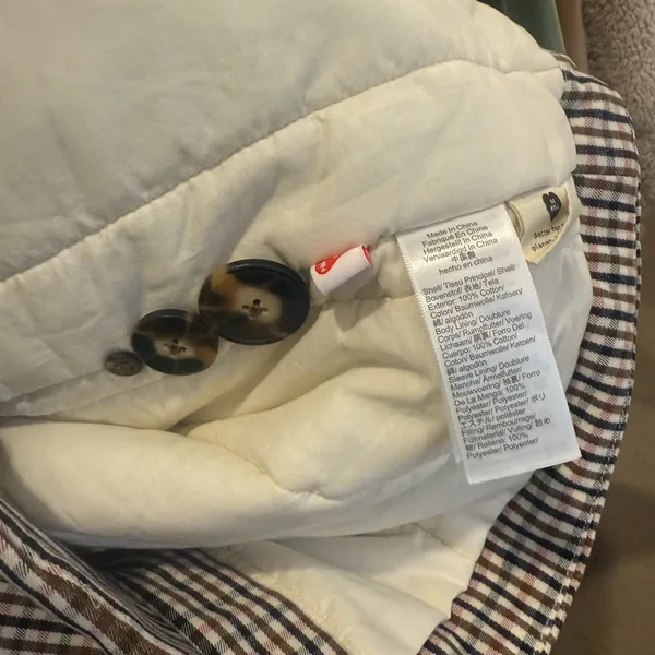 MADEWELL‎ Padded Plaid Jacket size Small NB250 Oversized - Image 6
