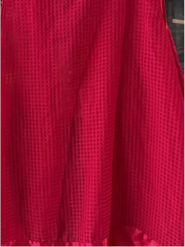 Victoria's Secret Red Sleeveless Button Down Shirt Medium - Image 5
