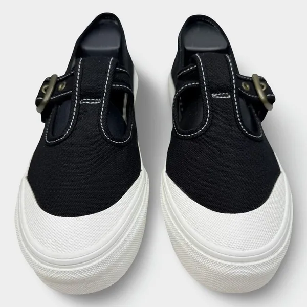 Vans Style 93 Mary Jane Black Canvas Shoes 9.5 - Image 4