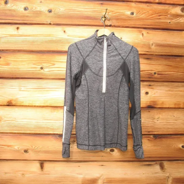 Lululemon Run Dash Halpf Zip Pullover Static Black 6 - Image 2