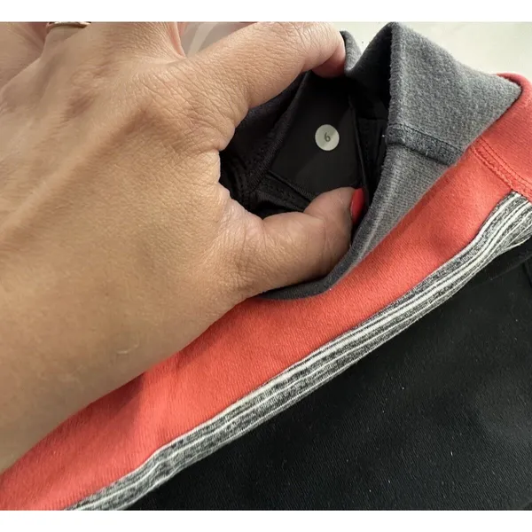 Lululemon Groove Astro Jogger Yoga Pants Pocket Black Orange Size 6 - Image 3