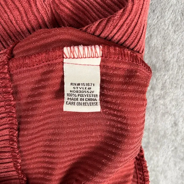 HOT KISS Red Corduroy Overall Dress Juniors' 7 Y2K Academia Preppy Buckle Mini - Image 10
