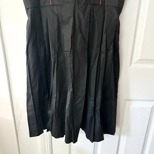 Scarlet Darkness NWT Black Red Cotton Corset Lace Up Gingham Trim Dress 2XL - Image 8